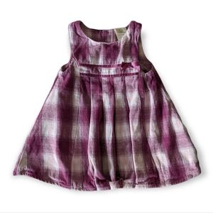 Disney Classic Pooh Pink Plaid Jumper Size 12m